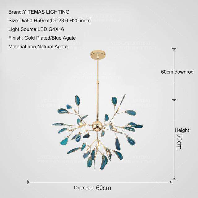 Modern LED Pink chandelier Italian Design - Gustobene