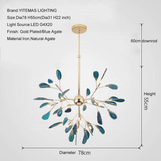 Modern LED Pink chandelier Italian Design - Gustobene