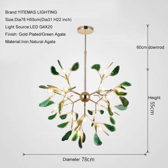 Modern LED Pink chandelier Italian Design - Gustobene