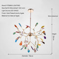 Modern LED Pink chandelier Italian Design - Gustobene
