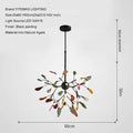 Modern LED Pink chandelier Italian Design - Gustobene