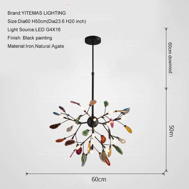 Modern LED Pink chandelier Italian Design - Gustobene