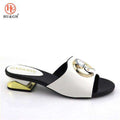 New Arrival Italian Nigerian Party Shoes Without Bag Set Yellow Color Fashion Slipper Wedding African Shoes Not Matching Bag Set