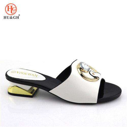 New Arrival Italian Nigerian Party Shoes Without Bag Set Yellow Color Fashion Slipper Wedding African Shoes Not Matching Bag Set