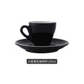 Espresso cup Italian small ceramic latte cappuccino cup saucer set single mini espresso coffee shop cafe drinkware - Gustobene