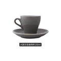 Espresso cup Italian small ceramic latte cappuccino cup saucer set single mini espresso coffee shop cafe drinkware - Gustobene