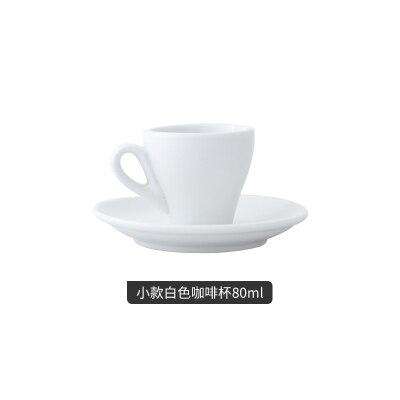 Espresso cup Italian small ceramic latte cappuccino cup saucer set single mini espresso coffee shop cafe drinkware - Gustobene