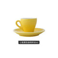 Espresso cup Italian small ceramic latte cappuccino cup saucer set single mini espresso coffee shop cafe drinkware - Gustobene