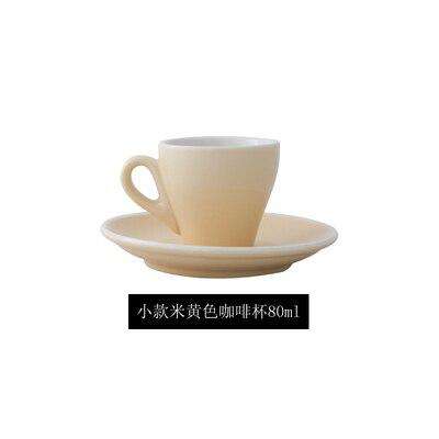 Espresso cup Italian small ceramic latte cappuccino cup saucer set single mini espresso coffee shop cafe drinkware - Gustobene
