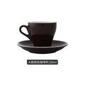 Espresso cup Italian small ceramic latte cappuccino cup saucer set single mini espresso coffee shop cafe drinkware - Gustobene
