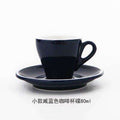 Espresso cup Italian small ceramic latte cappuccino cup saucer set single mini espresso coffee shop cafe drinkware - Gustobene