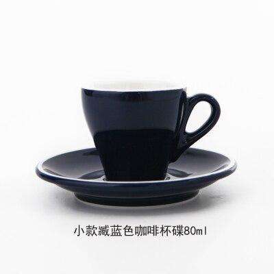 Espresso cup Italian small ceramic latte cappuccino cup saucer set single mini espresso coffee shop cafe drinkware - Gustobene