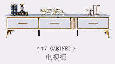 Light luxury style coffee table TV cabinet combination simple post-modern audiovisual cabinet floor cabinet Italian minimalist