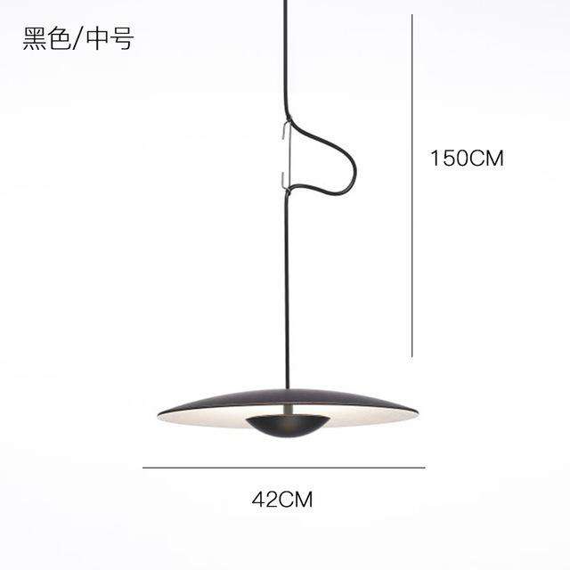 Modern Samurai Hats UFO Pendant Lights Italian Flos Designer Nordic Hanging Lamps for Living Room Kitchen Suspension lamp - Gustobene