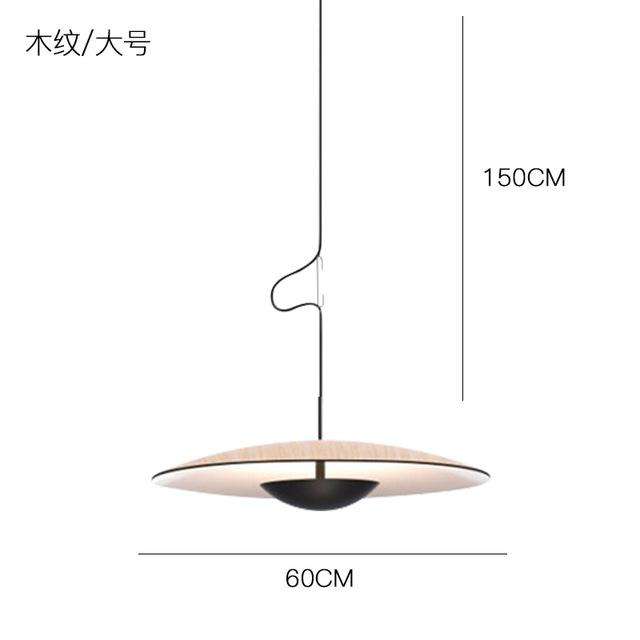 Modern Samurai Hats UFO Pendant Lights Italian Flos Designer Nordic Hanging Lamps for Living Room Kitchen Suspension lamp - Gustobene