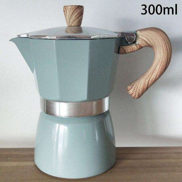 Aluminum Italian Moka Espresso Coffee Maker Percolator Stove Top Pot 150/300ML For Outdoor Camping Supplies - Gustobene