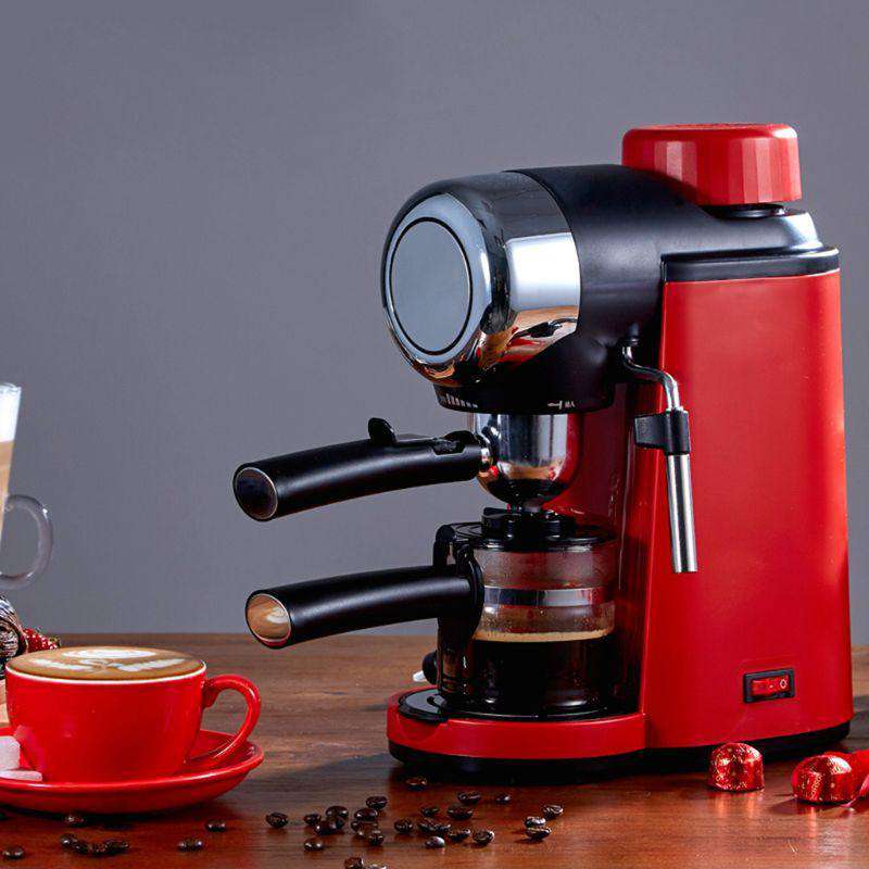 Semi-automatic Hand Cranked Espresso Machine 5 Bar Stainless Steel Coffee Maker for Home Office Cafe Use