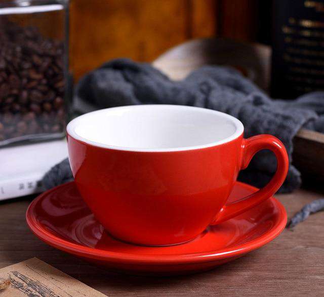 Pull Flower Coffee Mugs Italian Milk Cups And Saucer Ceramic Small Capacity Espresso Colors Optional Afternoon Tea Latte Cafe