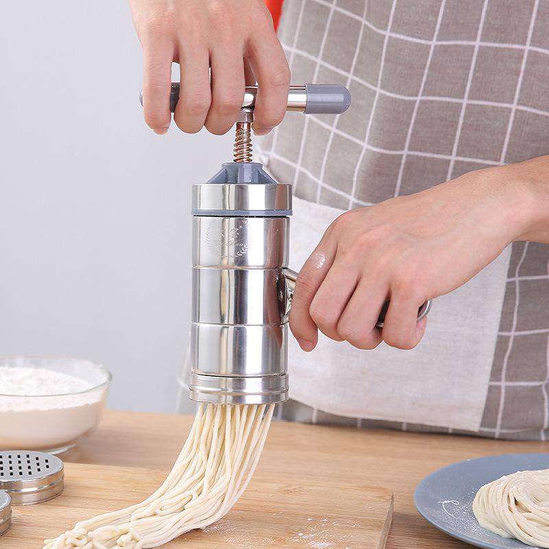 Press Pasta Noodle Maker Stainless Steel Kitchen Pressing Cutting Noodle  Machine