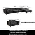 Cloth sofa down modern simple disposable wash ultra soft nordic black and white gray Italian minimalist light luxury sofa - Gustobene