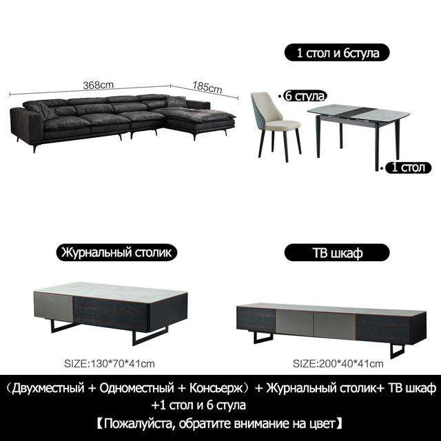 Cloth sofa down modern simple disposable wash ultra soft nordic black and white gray Italian minimalist light luxury sofa - Gustobene