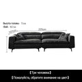 Cloth sofa down modern simple disposable wash ultra soft nordic black and white gray Italian minimalist light luxury sofa - Gustobene