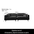 Cloth sofa down modern simple disposable wash ultra soft nordic black and white gray Italian minimalist light luxury sofa - Gustobene
