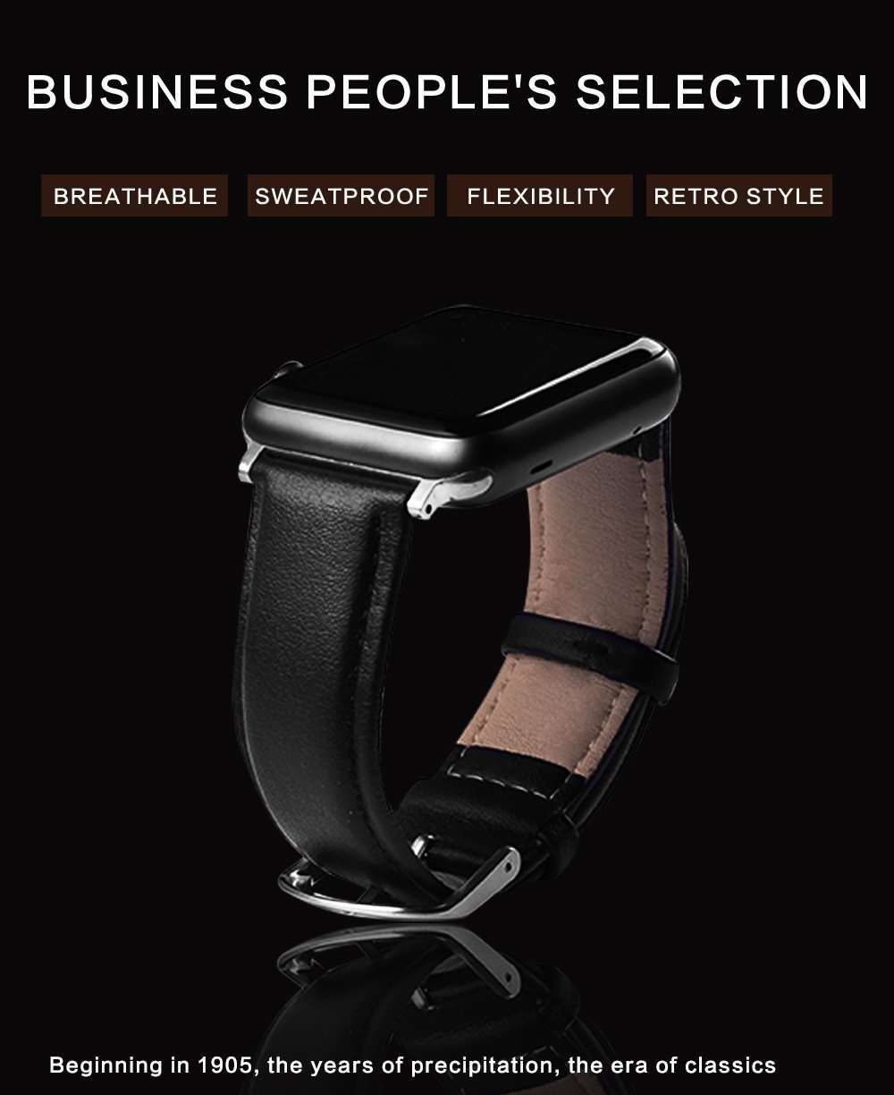 Leather Band Loop Watch - Gustobene