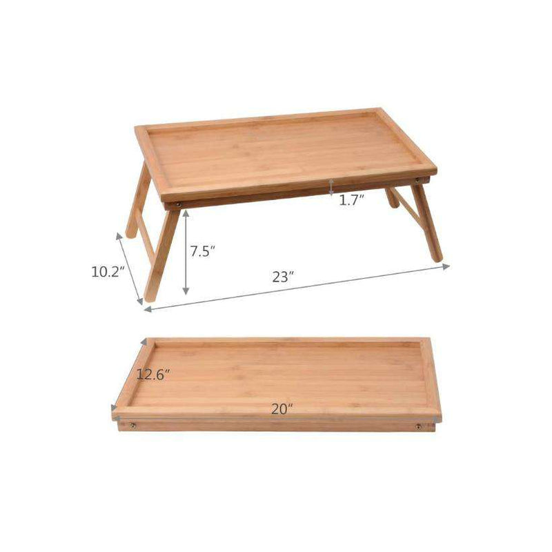 Wooden Folding Breakfast Table - Gustobene