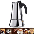 Coffee Makers Italian Top Moka Espresso Cafeteira Expresso Percolator 100/200/200/450 ML Stovetop Coffee Maker Pot - Gustobene