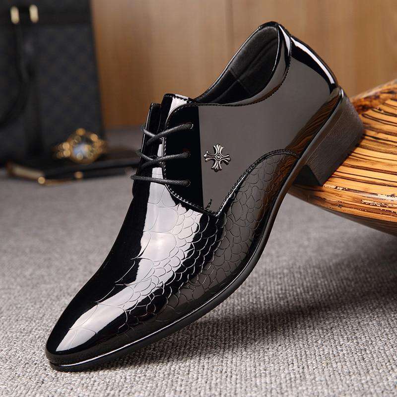 New italian oxford shoes for men luxury mens patent leather
