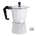 YRP Mocha Latte Coffee Maker Italian Moka Espresso Cafeteira Percolator Pot 1cup/3cup/6cup/9cup/12cup Stovetop Coffee Maker