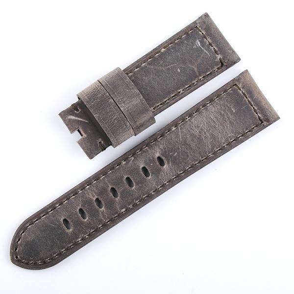 24MM Italian Retrol Cow Leather Watchband for Luxury Universal Watches Strap Band For P-anerai Man PAM Bracelet Handmade Tool - Gustobene