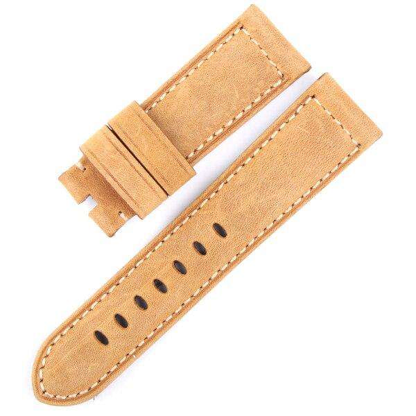 24MM Italian Retrol Cow Leather Watchband for Luxury Universal Watches Strap Band For P-anerai Man PAM Bracelet Handmade Tool - Gustobene
