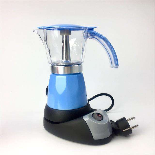 6cups 300ml Electric Espresso Coffee Maker Italian Moka Coffee Pot Percolator Coffee Moka Pot v60 Filters Mocha Coffe Machine - Gustobene