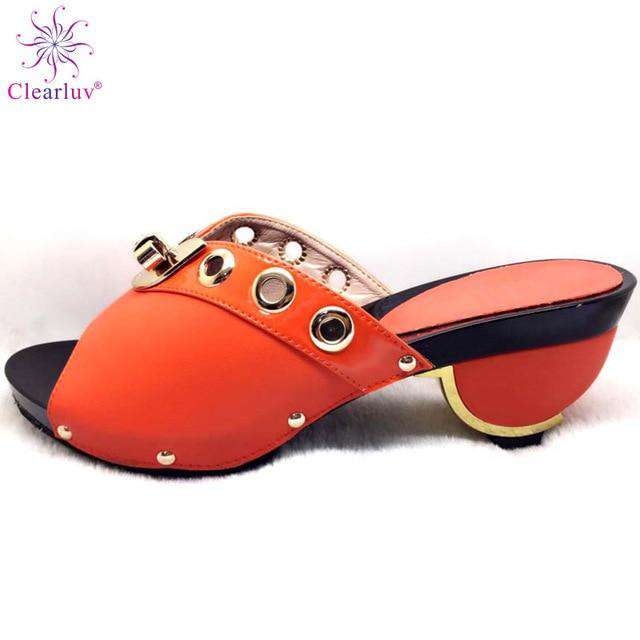 White Color newest Italian shoes without matching bags PU leather comfortable pumps wholesales good price for shoes without bag