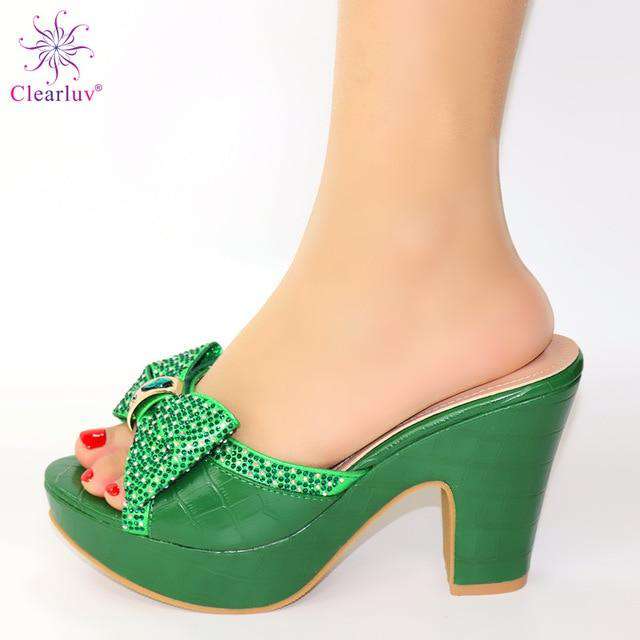 Wedding Bridal Peep Toe Gold Women Shoe Italian shoes African shoes without bag set Comfortable Women Shoes For Parties