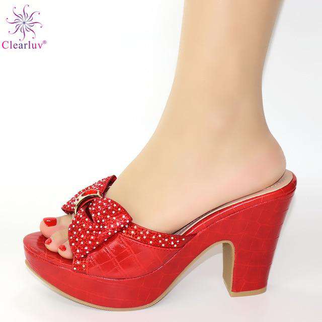 Wedding Bridal Peep Toe Gold Women Shoe Italian shoes African shoes without bag set Comfortable Women Shoes For Parties