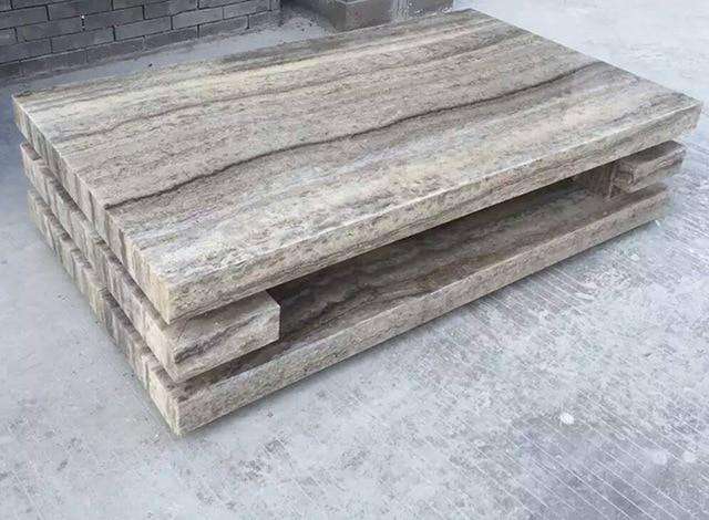 Europe Style Italian American Classic Living Room Coffee Table Black Marble Center Table - Gustobene