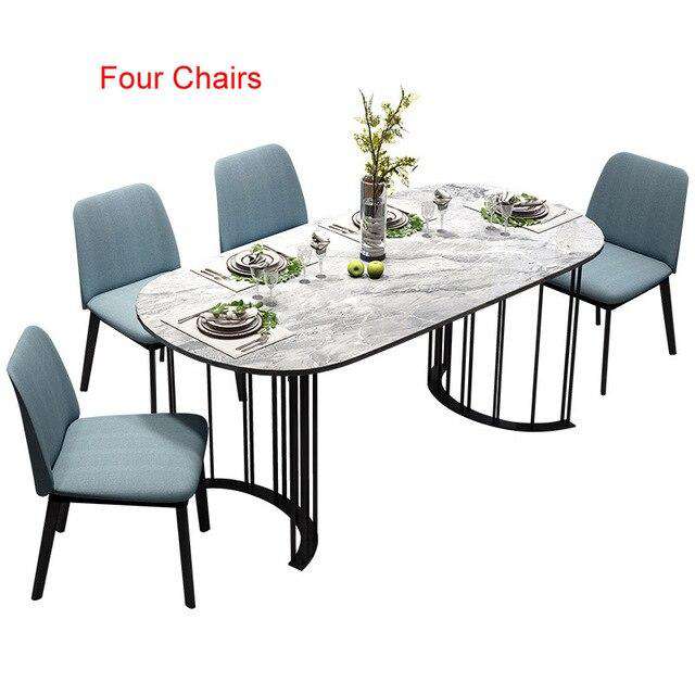 Rama Dymasty Italian  Dining Room Set Home Furniture modern marble dining table and  chairs,rectangle table