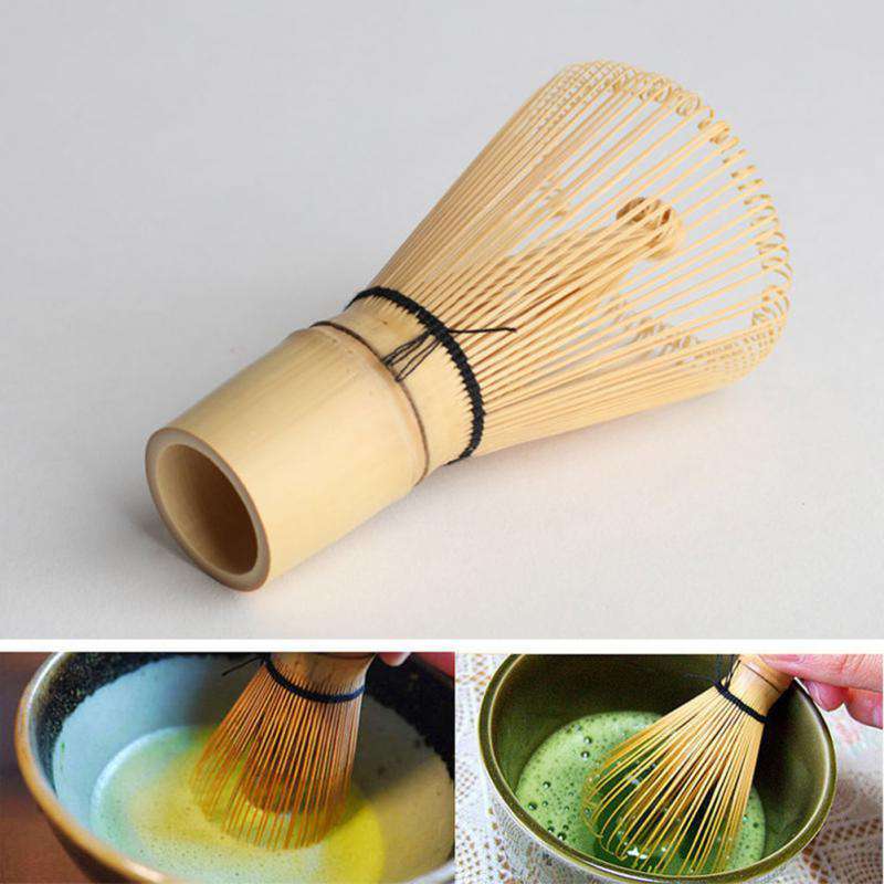 1PC Matcha Green Tea Powder Whisk Matcha Bamboo Whisk Bamboo Chasen Useful Brush Tools Kitchen Accessories - Gustobene