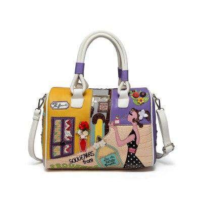 Super quality Women Handbag Shoulder boston Bag tote Italian Leather Bags Sac A Main Borse Candy Color Luxury Handbags - Gustobene