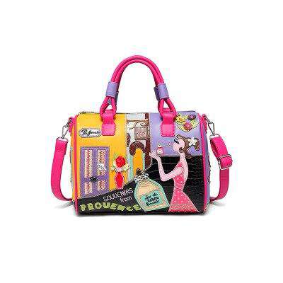 Super quality Women Handbag Shoulder boston Bag tote Italian Leather Bags Sac A Main Borse Candy Color Luxury Handbags - Gustobene