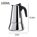 Coffee Makers Italian Top Moka Espresso Cafeteira Expresso Percolator 100/200/200/450 ML Stovetop Coffee Maker Pot - Gustobene
