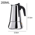 Coffee Makers Italian Top Moka Espresso Cafeteira Expresso Percolator 100/200/200/450 ML Stovetop Coffee Maker Pot - Gustobene