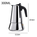 Coffee Makers Italian Top Moka Espresso Cafeteira Expresso Percolator 100/200/200/450 ML Stovetop Coffee Maker Pot - Gustobene