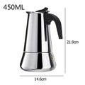 Coffee Makers Italian Top Moka Espresso Cafeteira Expresso Percolator 100/200/200/450 ML Stovetop Coffee Maker Pot - Gustobene