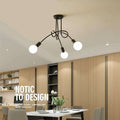 Modern Creative Curve Chandeliers - Gustobene