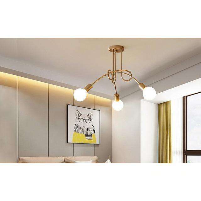 Modern Creative Curve Chandeliers - Gustobene