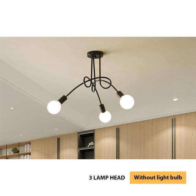 Modern Creative Curve Chandeliers - Gustobene